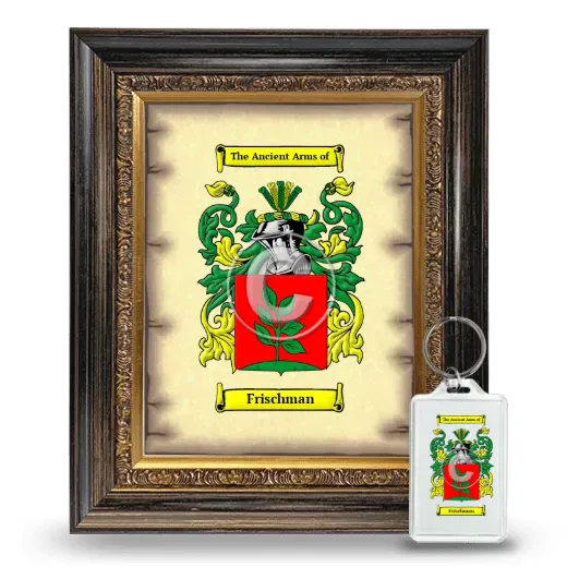 Frischman Framed Coat of Arms and Keychain - Heirloom