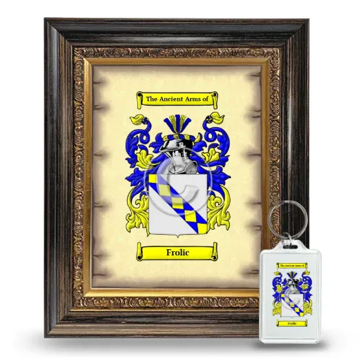 Frolic Framed Coat of Arms and Keychain - Heirloom