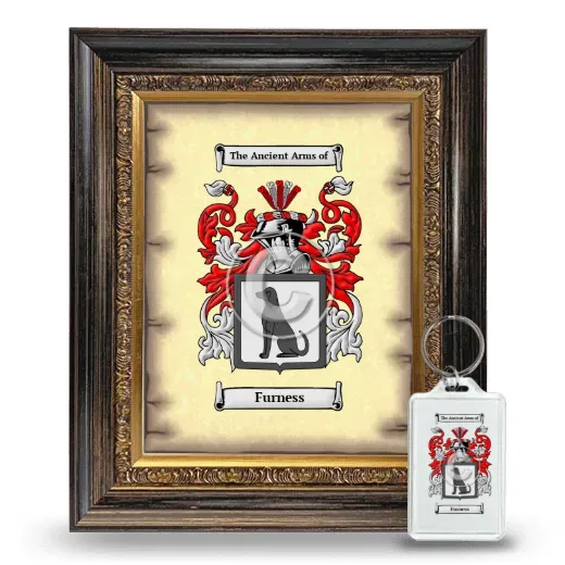 Furness Framed Coat of Arms and Keychain - Heirloom
