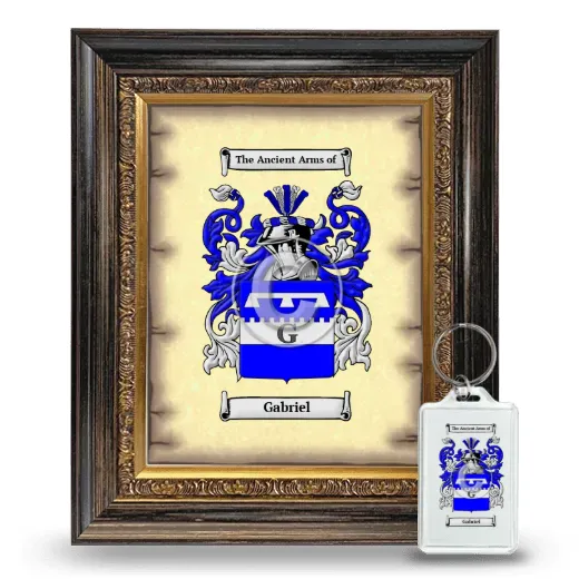 Gabriel Framed Coat of Arms and Keychain - Heirloom