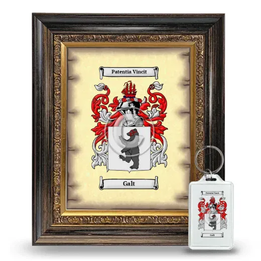 Galt Framed Coat of Arms and Keychain - Heirloom