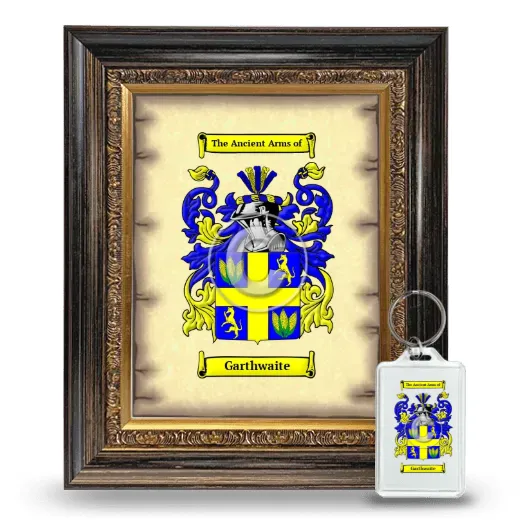 Garthwaite Framed Coat of Arms and Keychain - Heirloom