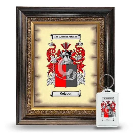 Gelgoot Framed Coat of Arms and Keychain - Heirloom