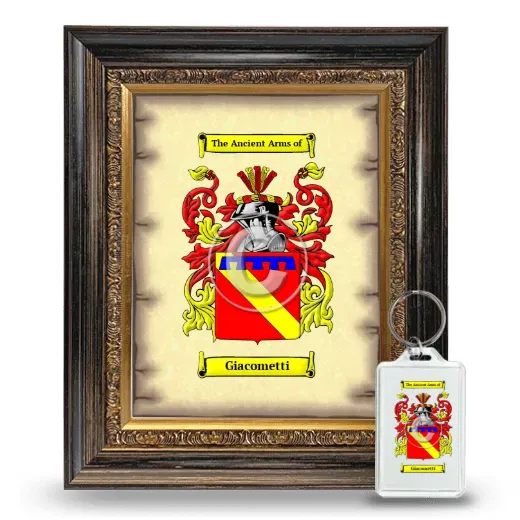 Giacometti Framed Coat of Arms and Keychain - Heirloom