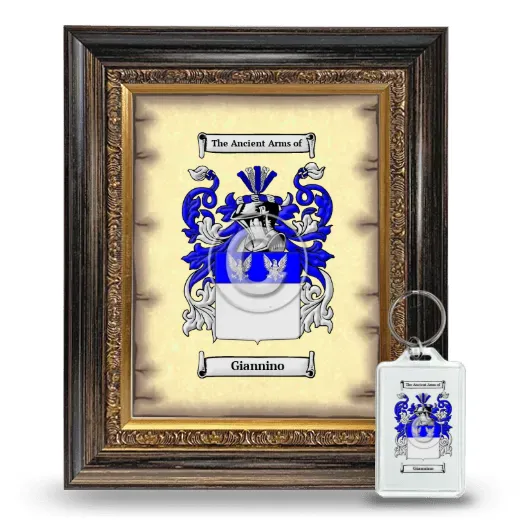 Giannino Framed Coat of Arms and Keychain - Heirloom