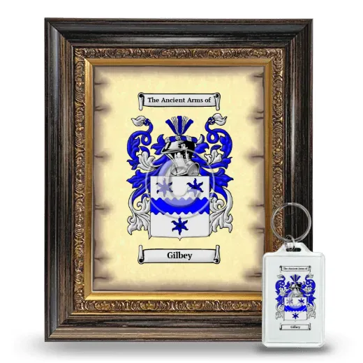 Gilbey Framed Coat of Arms and Keychain - Heirloom