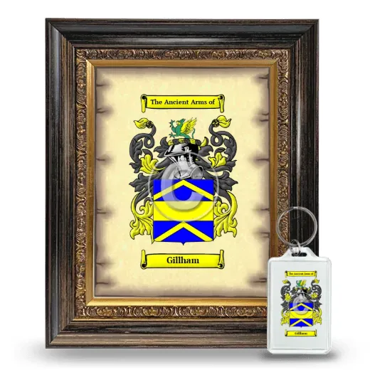 Gillham Framed Coat of Arms and Keychain - Heirloom