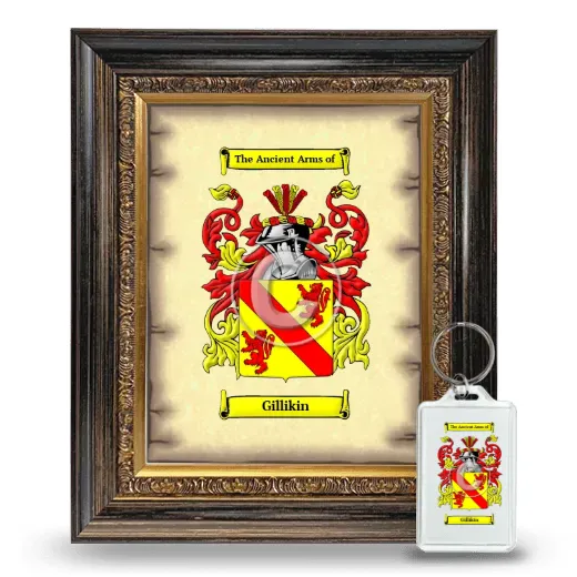 Gillikin Framed Coat of Arms and Keychain - Heirloom