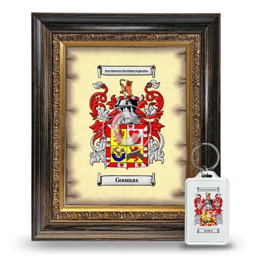 Goomas Framed Coat of Arms and Keychain - Heirloom