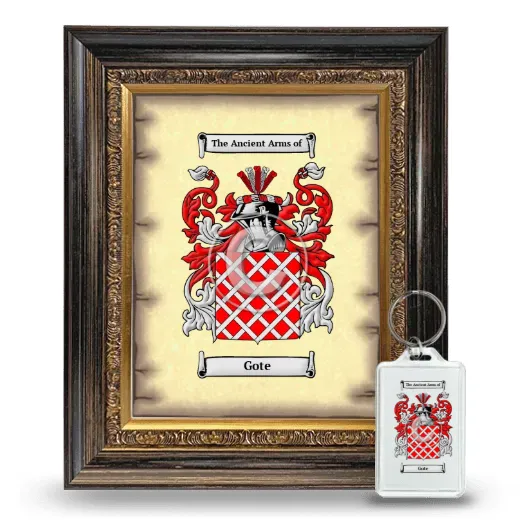 Gote Framed Coat of Arms and Keychain - Heirloom