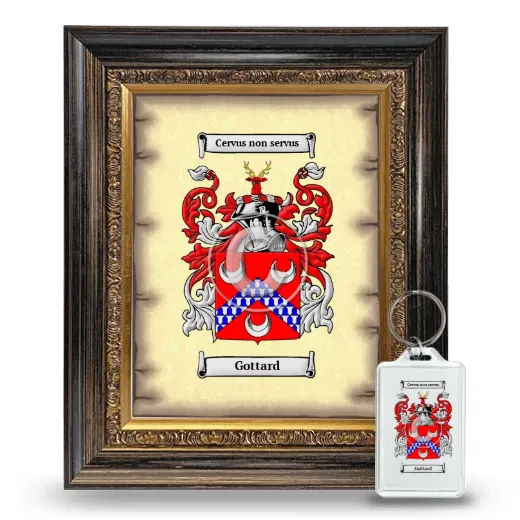 Gottard Framed Coat of Arms and Keychain - Heirloom