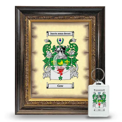 Gow Framed Coat of Arms and Keychain - Heirloom
