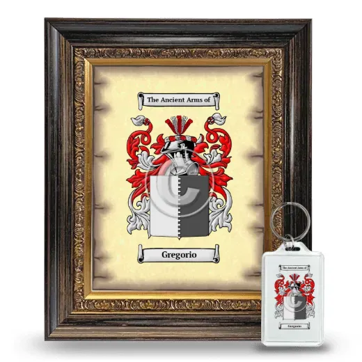 Gregorio Framed Coat of Arms and Keychain - Heirloom