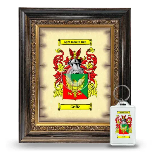 Griffe Framed Coat of Arms and Keychain - Heirloom