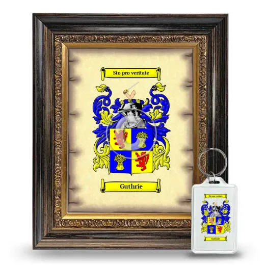 Guthrie Framed Coat of Arms and Keychain - Heirloom