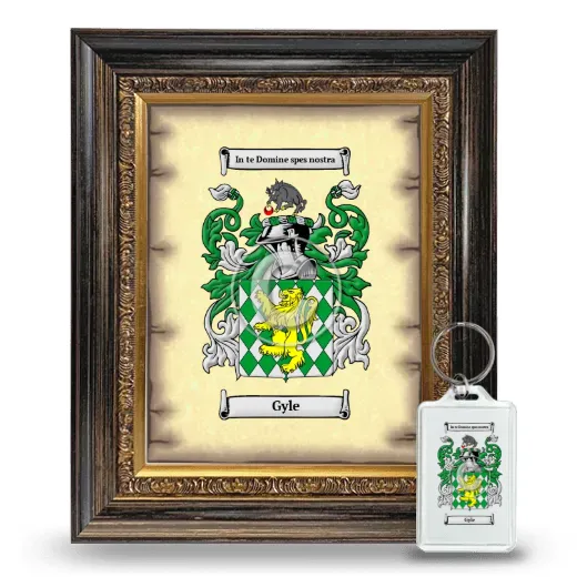 Gyle Framed Coat of Arms and Keychain - Heirloom