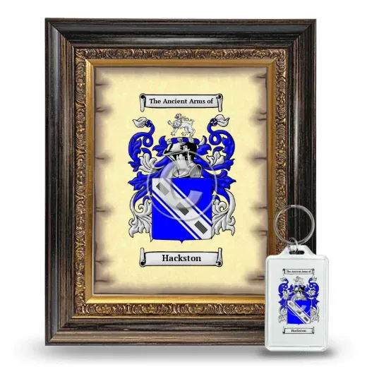 Hackston Framed Coat of Arms and Keychain - Heirloom