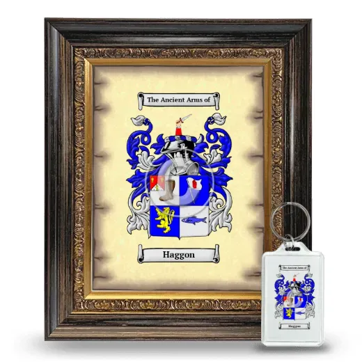 Haggon Framed Coat of Arms and Keychain - Heirloom