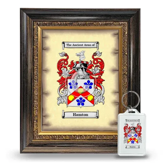 Hamton Framed Coat of Arms and Keychain - Heirloom