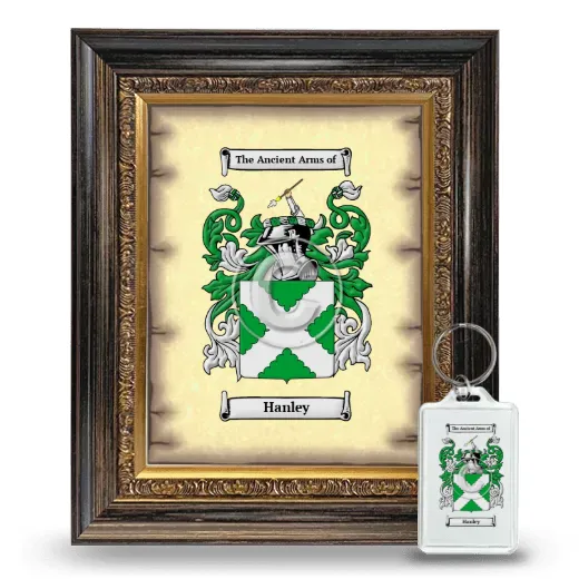Hanley Framed Coat of Arms and Keychain - Heirloom