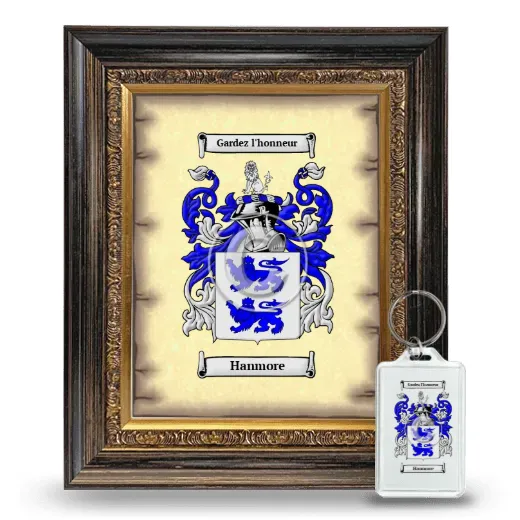 Hanmore Framed Coat of Arms and Keychain - Heirloom