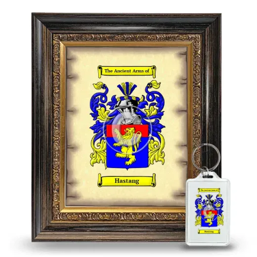 Hastang Framed Coat of Arms and Keychain - Heirloom