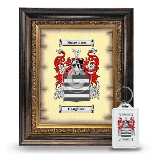 Haughton Framed Coat of Arms and Keychain - Heirloom