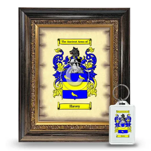 Havey Framed Coat of Arms and Keychain - Heirloom