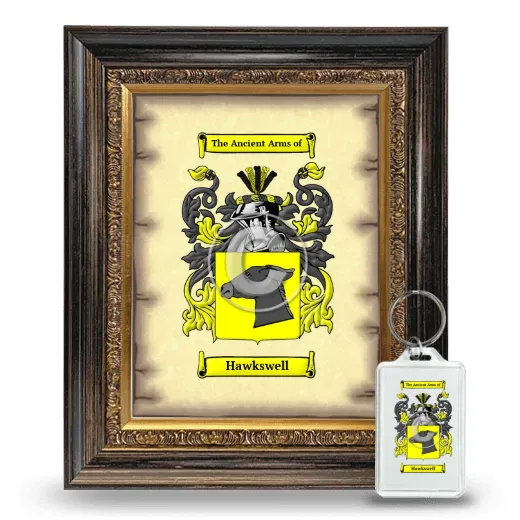 Hawkswell Framed Coat of Arms and Keychain - Heirloom
