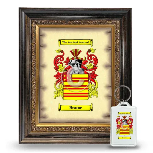 Hearne Framed Coat of Arms and Keychain - Heirloom