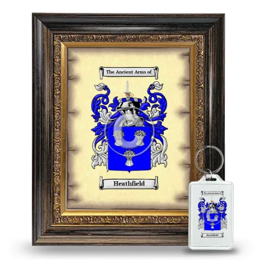 Heathfield Framed Coat of Arms and Keychain - Heirloom