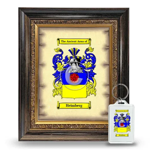 Heimberg Framed Coat of Arms and Keychain - Heirloom
