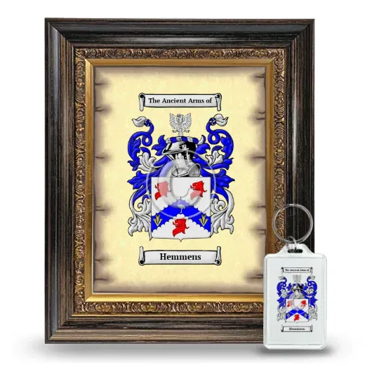 Hemmens Framed Coat of Arms and Keychain - Heirloom