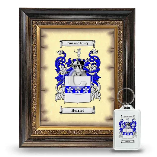 Herriet Framed Coat of Arms and Keychain - Heirloom