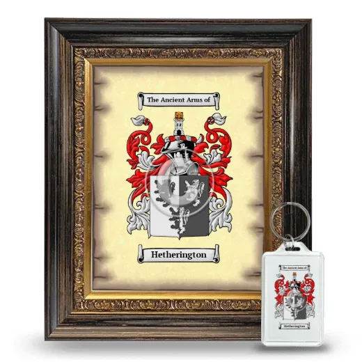 Hetherington Framed Coat of Arms and Keychain - Heirloom
