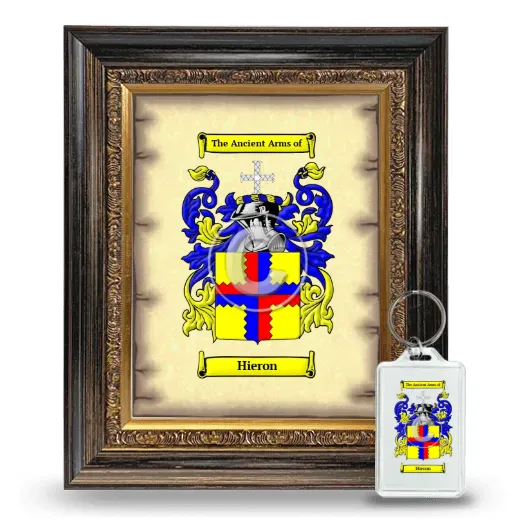 Hieron Framed Coat of Arms and Keychain - Heirloom