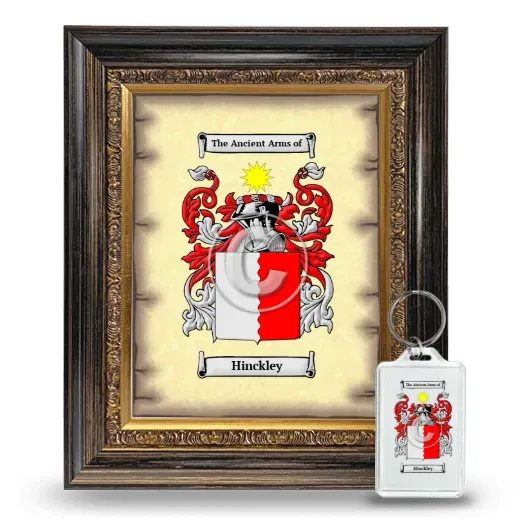 Hinckley Framed Coat of Arms and Keychain - Heirloom