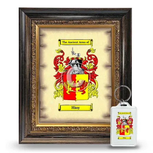 Hiny Framed Coat of Arms and Keychain - Heirloom