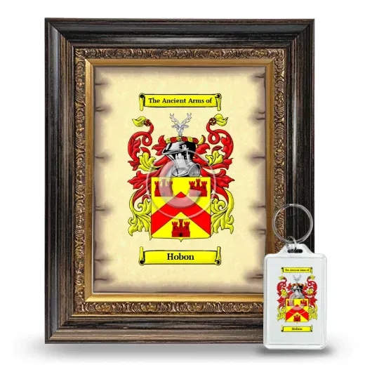 Hobon Framed Coat of Arms and Keychain - Heirloom