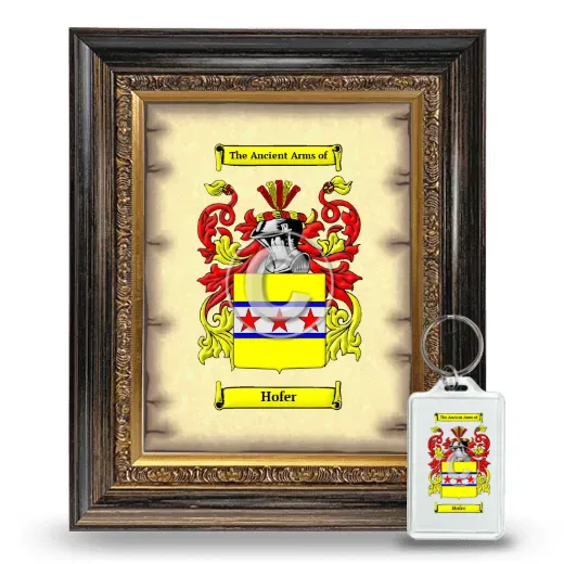 Hofer Framed Coat of Arms and Keychain - Heirloom