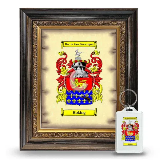 Hoking Framed Coat of Arms and Keychain - Heirloom
