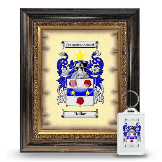 Hollar Framed Coat of Arms and Keychain - Heirloom