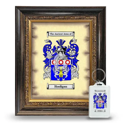 Hooligan Framed Coat of Arms and Keychain - Heirloom