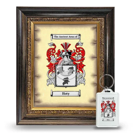 Hoty Framed Coat of Arms and Keychain - Heirloom