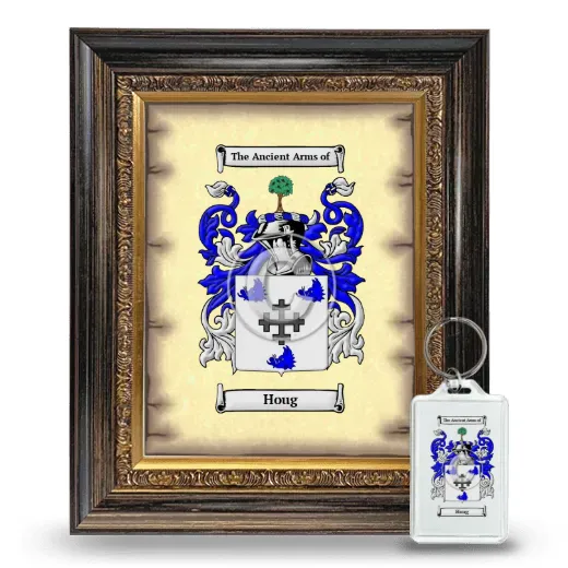 Houg Framed Coat of Arms and Keychain - Heirloom