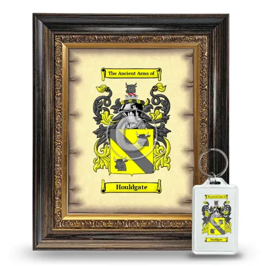 Houldgate Framed Coat of Arms and Keychain - Heirloom
