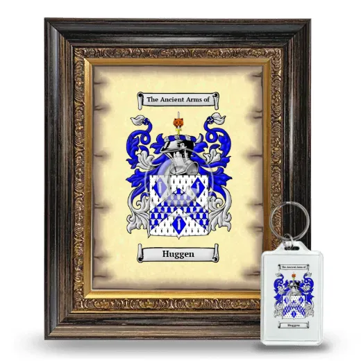 Huggen Framed Coat of Arms and Keychain - Heirloom