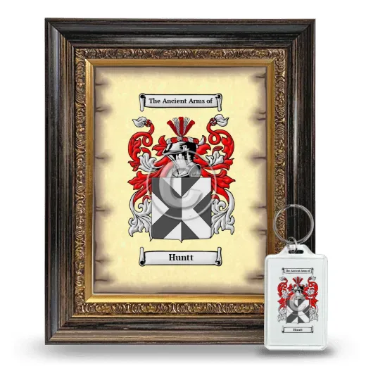 Huntt Framed Coat of Arms and Keychain - Heirloom