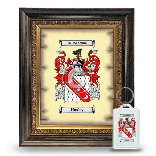 Huxley Framed Coat of Arms and Keychain - Heirloom