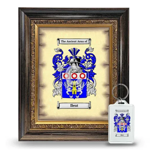 Ilent Framed Coat of Arms and Keychain - Heirloom